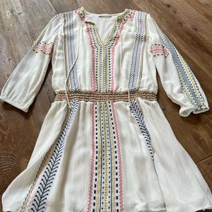 Alice & Olivia Jolene Embroidered Dress Size 0